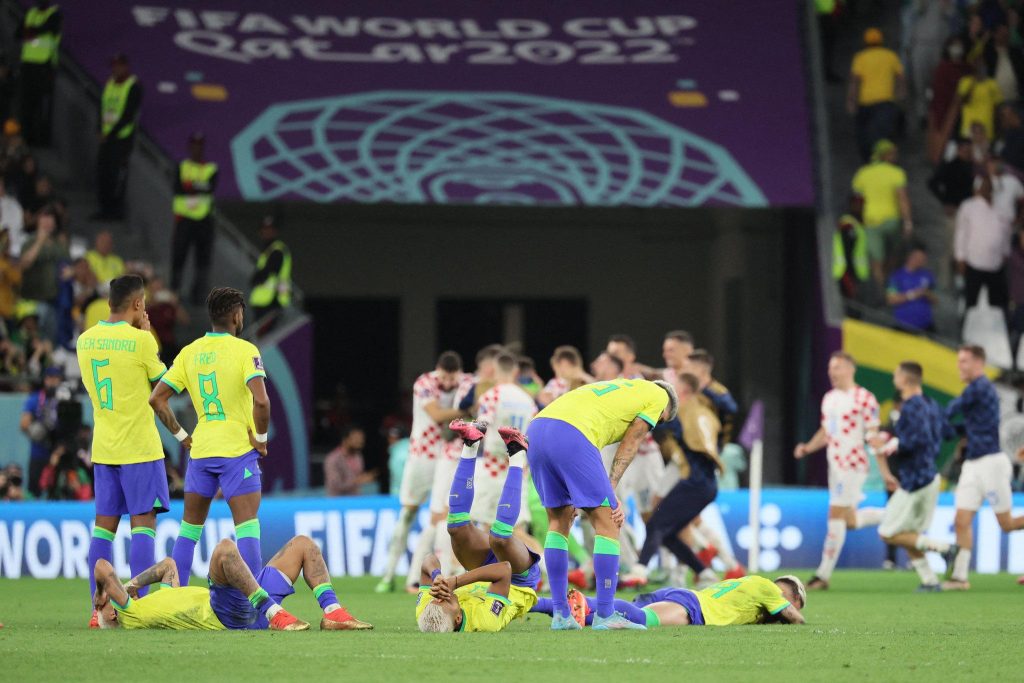 Brasil eliminado pela Croácia na Copa do Mundo.