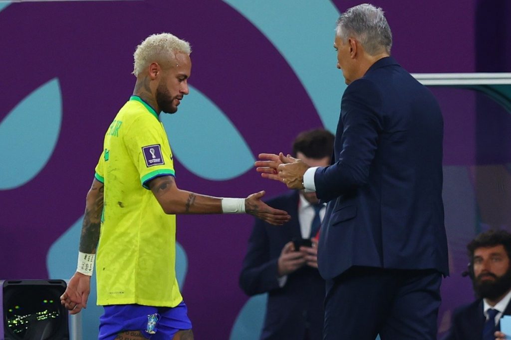 Tite e Neymar - Qatar 2022