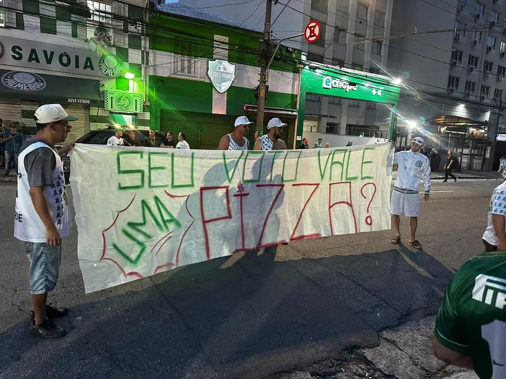 Palmeiras protesto
